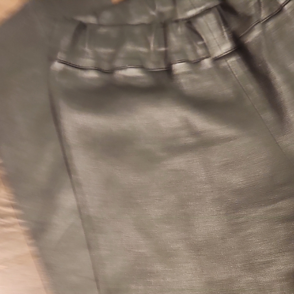 ❤️ CARINA NEW YORK LAMBS LEATHER STEP HEM LEGGINGS, SMALL - Picture 11 of 11